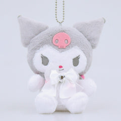 Sanrio Kuromi Colorful Boa Plush Mascot Keychain