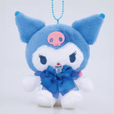 Sanrio Kuromi Colorful Boa Plush Mascot Keychain
