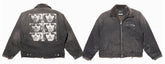 ERD Inspired Distressed Washed Grey Detroit Jacket