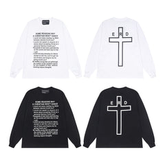 ERD Inspired Classic Slogan Number Cotton Longsleeve Tee