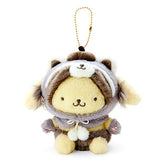 Sanrio Pompompurin Forest Animals Plush Mascot Keychain