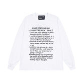 ERD Inspired Classic Slogan Number Cotton Longsleeve Tee