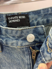 ERD Vintage Distressed Splatter Wash Slim Jeans Pants
