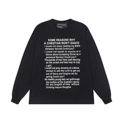 ERD Inspired Classic Slogan Number Cotton Longsleeve Tee