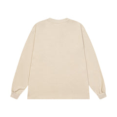 ERD Vintage Graphic Print Loose Cotton Long Tee