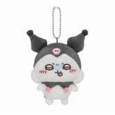 Chiikawa x Sanrio Momonga Kuromi Mascot Plush