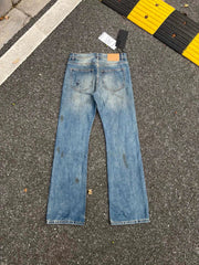 ERD melancholic Distressed Patchwork Slim Straight Jeans