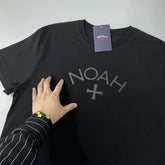 NOAH Summer Classic Black Soul American Trendy Brand Casual Loose Heavy Cotton Couple Short sleeved T-shirt for Men and Women Trendy