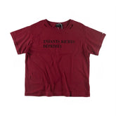 ERD melancholic Oversized Distressed Slogan Graphic Tee