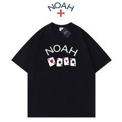 NOAH Summer 2025 New American Short sleeved T-shirt Thick, Impermeable, Loose Large Cotton Couple Half Sleeve Men and Women