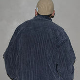 GcBrand Lab Jacket AW25 日系复古多口袋水洗做旧灯芯绒夹克上衣