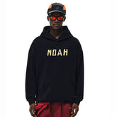 NOAH MARS niche trend brand origami splicing autumn and winter loose American casual couple trend hooded sweatshirt men