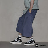 GcBrand SS26 retro themed elements washed and worn design loose straight leg pants workwear cropped pants