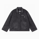 ERD melancholic Vintage Detroit Washed Canvas Collared Jacket