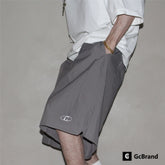 GcBrand Lab American retro casual loose basic summer nylon embroidery sports shorts five quarter pants