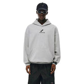 NOAH MARS American casual fashion brand two bar small label loose men's plus velvet couple hoodie hooded sweatshirt
