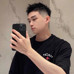 NOAH BWCJ破坏十字架夏季新款小众潮牌美式纯棉宽松情侣短袖T恤男