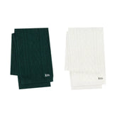 Kith embroidery winter versatile Fried Dough Twists lovers thickened warm wool knitting shawl scarf for men and women lovers