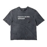 ERD melancholic Distressed Washed Cotton Graphic Tee