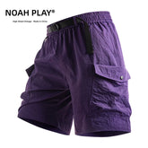 NOAH PLAY 夏季机能风工装短裤男速干宽松大码多口袋复古五分裤潮