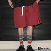 GcBrand SS24 Retro Theme Elements Basic Summer Breathable Beach Pants for Men and Women Couple Shorts
