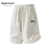 NOAH PLAY Jacquard Texture Shorts Men's Summer Loose Large Wide Leg Pentagram Pants Casual Retro Middle Pants Trendy