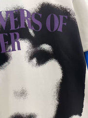 ERD's melancholicCement White Portrait Printed T-Shirt
