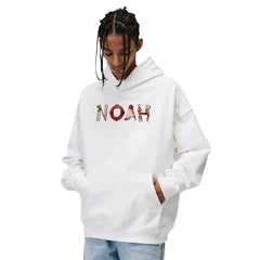NOAH MARS niche trendy brand Egyptian pharaoh design sense American casual velvet thread splicing hooded sweatshirt