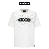 GOODBRAND Summer Gemstone Luxury Light Luxury Men's and Women's T-Shirts Heavy Weight Cotton Short Sleeve Hot Diamond Couple's Top