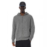 NOAH MARS American casual fashion brand autumn and winter old money style double-sided zipper knitted cardigan hooded sweater jacket