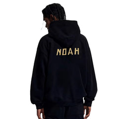 NOAH MARS niche trend brand origami splicing autumn hooded sweatshirt looped cardigan trendy zipper jacket for men