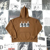 ERD melancholic Washed Fleece Oversized Graphic Hoodie