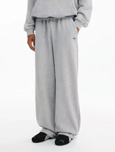 NOAH MARS logo embroidered cross looped micro flared sweatpants, sports and casual pants, men's versatile pants
