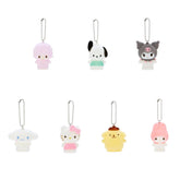 Sanrio Flocked Fuzzy Mascot Keychain