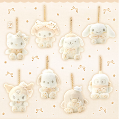 Sanrio Fuwa Winter White Mascot Plush Charm