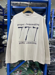 ERD Vintage Oversized Punk Graphic Long Sleeve Tee