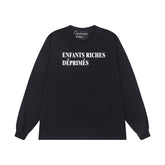 ERD Vintage Graphic Print Loose Cotton Long Tee