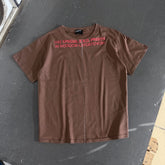 ERD Inspired Coffee Brown Slogan Cotton Graphic Tee