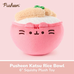 Pusheen Bento Sushi Rice Bowl 6" Plush