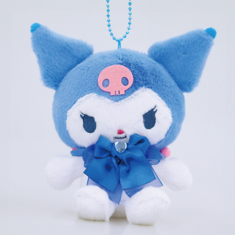Sanrio Kuromi Colorful Boa Plush Mascot Keychain