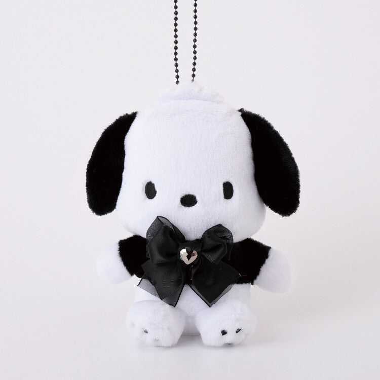 Sanrio Pochacco Colorful Boa Mascot Plush Keychain