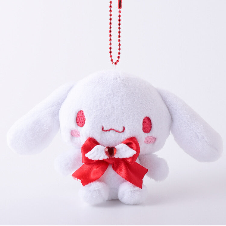 Sanrio Cinnamoroll Colorful Boa Plush Mascot Keychain (10cm)