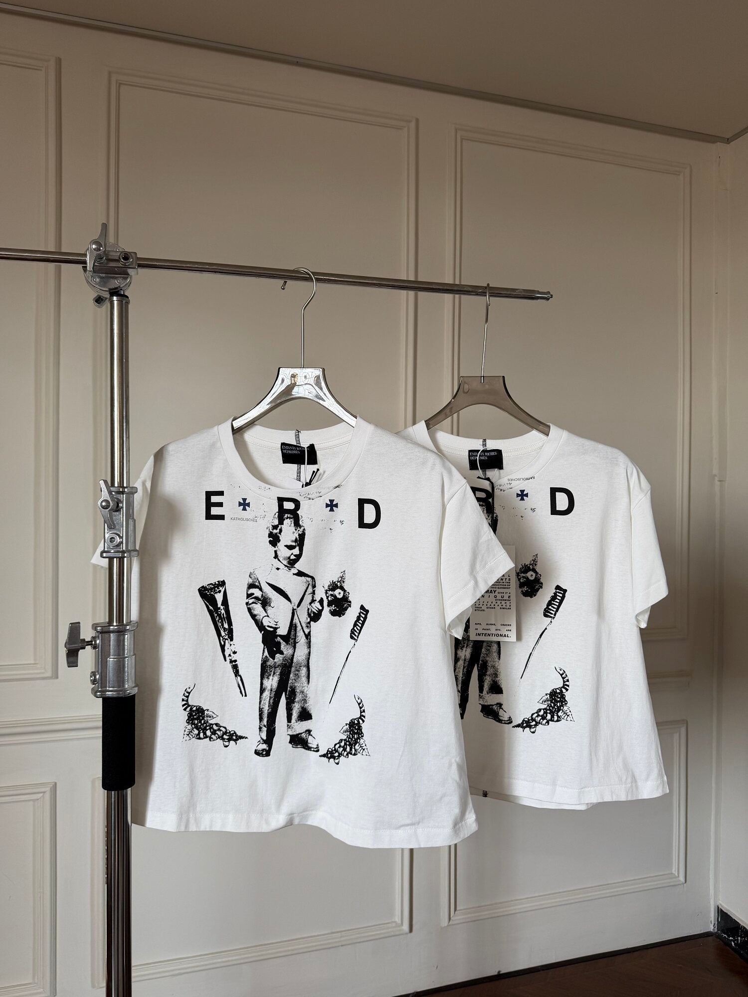 ERD melancholic Vintage Boy Graphic Cropped T-Shirt