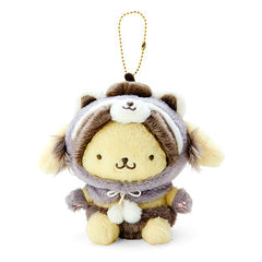 Sanrio Pompompurin Forest Animals Plush Mascot Keychain