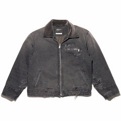 ERD Inspired Distressed Washed Grey Detroit Jacket