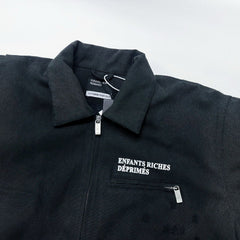 ERD Vintage Washed Distressed Cargo Harrington Jacket Outerwear