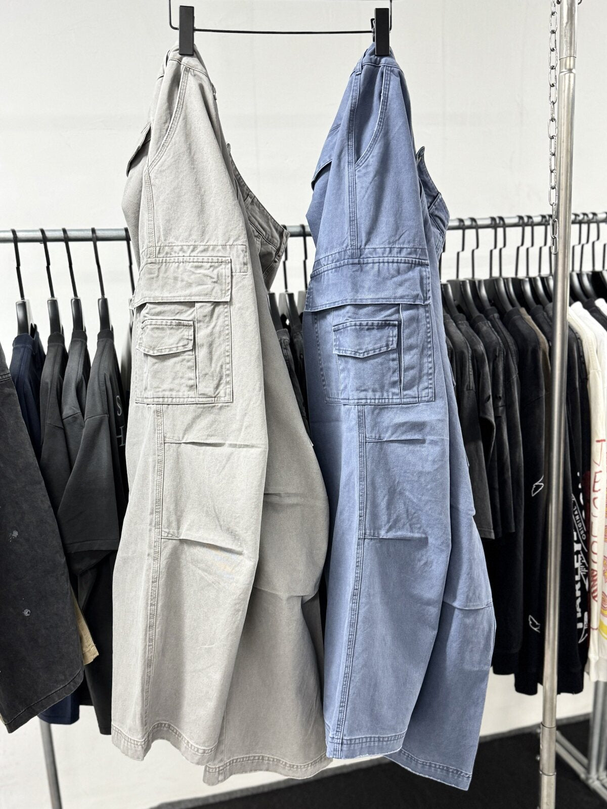 ERD Vintage Oversized Washed Multi Pocket Cargo Pants