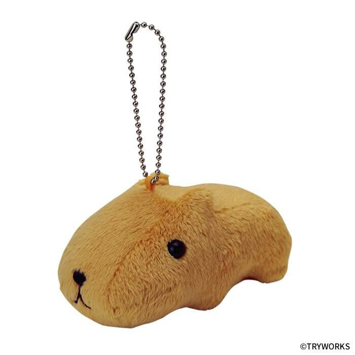 Sekiguchi Capybara-san Fluffy Plush Mascot Bag Charm
