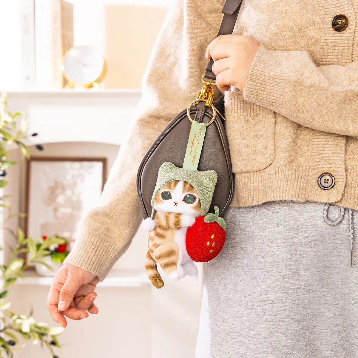 Mofusand Merci Strawberry Mascot Plush Pendants