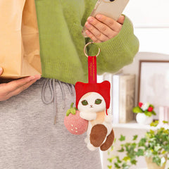 Mofusand Merci Strawberry Mascot Plush Pendants